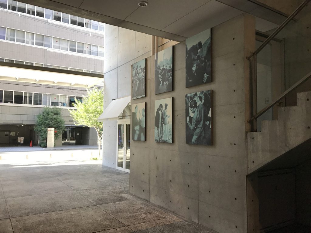 円形トップライトとコンクリート壁がつくる南船場の内部空間 / Interior of Minami Semba formed by a circular skylight and concrete walls